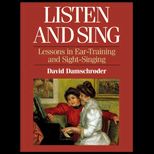 Listen and Sing  Lessons in Ear Training and Sight Singing