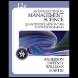 Introduction to Management Science   With CD