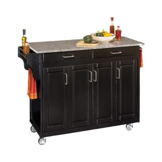 Create Your Own Large Kitchen Cart, Black