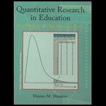 Quantitative Research in Education   With CD