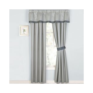Brianna Drape Curtain Panel Pair, Grey