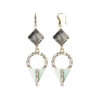 ZOË + SYD Blue Jade Triangle Drop Earrings, Womens