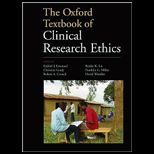 Oxford Textbook of Clinical Research Ethics