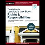 California Landlords Law Book Rights and Responsibilities With Cd
