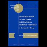 Intro. to Law of International Crime Tribunals