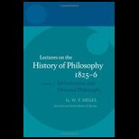 Hegel Lectures on History of Philosophy