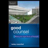 Good Counsel Meeting the Legal Needs of Nonprofits