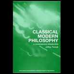 Classical Modern Philosophy  Contemporary Introduction