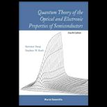 Quantum Theory of Optical and Elecronic