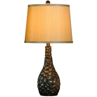 Hammered Walnut Table Lamp
