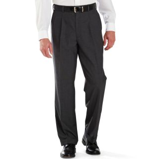 Stafford Year Round Pleated Pants, Grey, Mens