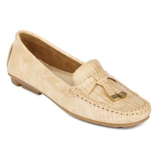 St. Johns Bay Melissa Croco Embossed Loafers, Sand, Womens