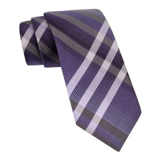 Van Heusen Slim Plaid Tie w/ Tie Bar, Lavender (Purple), Mens