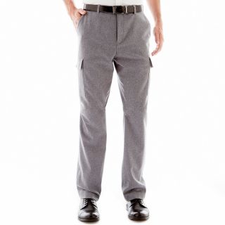 CLAIBORNE Cargo Pants, Charcoal Heather, Mens