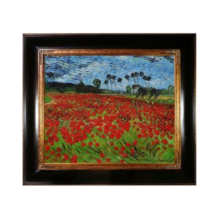 Field of Poppies Framed Canvas Wall Art