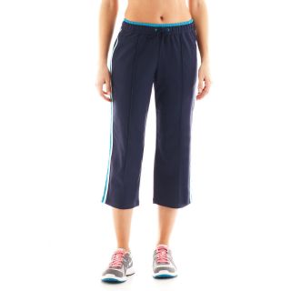 Made For Life Relaxed Fit Pintuck Capris, Blue/Black, Womens