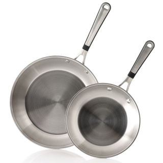 Simply Calphalon 2 pc. 8 & 10 Stainless Steel Omelette Pan Set