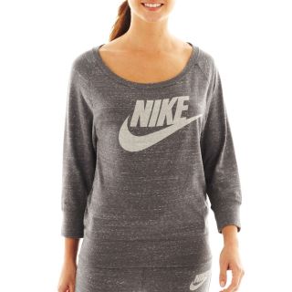 Nike Gym Vintage Pullover, Grey, Womens