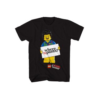 The Lego Movie My Pants Graphic Tee, Blk My Pants Lego, Mens