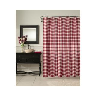 Classic Check Shower Curtain, Red