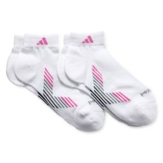 Adidas 2 pk. CLIMACOOL Low Cut Socks, White/Pink, Womens