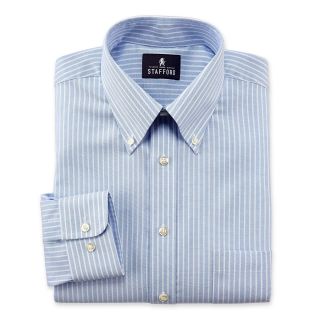 Stafford Oxford Dress Shirt Big&Tall, Blue, Mens