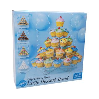 Wilton Cupcakes N More Large Dessert Stand Holds 38 Cupcakes