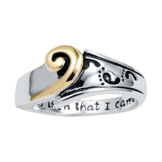 Bridge Jewelry Footnotes Silver I Carried You Ring