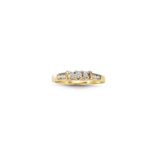 Love Lives Forever CT. T.W. Diamond 3 Stone Ring, Yellow/Gold, Womens