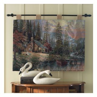 A Peaceful Retreat Wall Tapestry with Rod