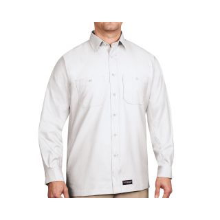 Wrangler Workwear Long Sleeve Canvas Shirt, White, Mens