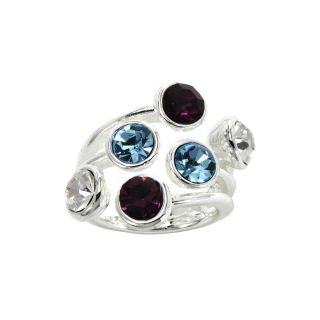 Bridge Jewelry Bezel Set Crystal Ring