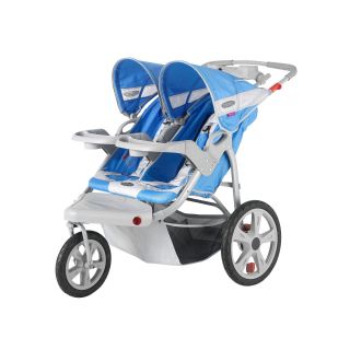INSTEP Safari Double Stroller, Blue/Gray