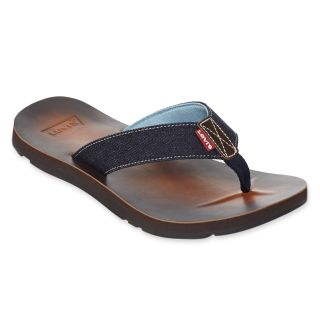 Levis Navy Flip Flops, Mens