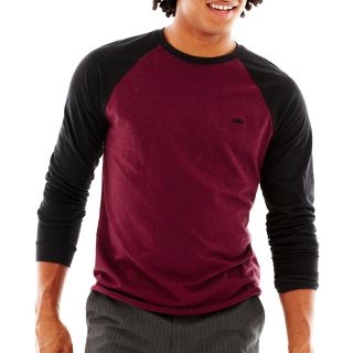 Vans Raglan Tee, Wine Striked Out, Mens