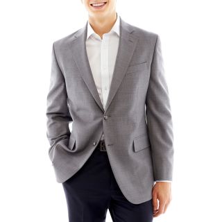 Stafford Hopsack Blazer, Grey, Mens