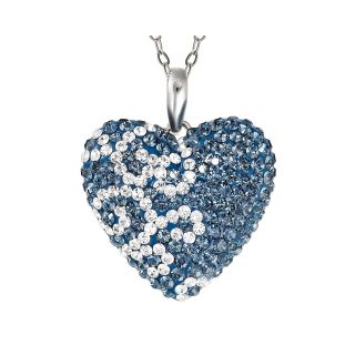 Montana Blue Crystal Heart Pendant, Womens