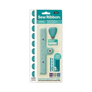 Scallop Sew Ribbon Tool and Stencil