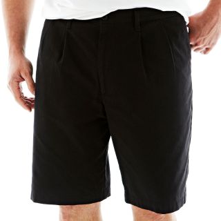 Dockers Double Pleat Shorts   Big and Tall, Black, Mens