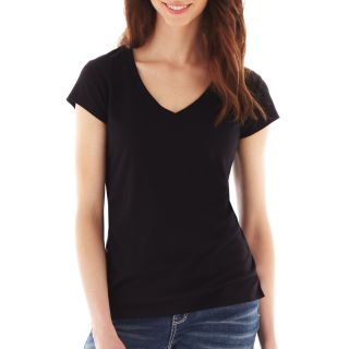 A.N.A Essential V Neck Tee   Tall, Black