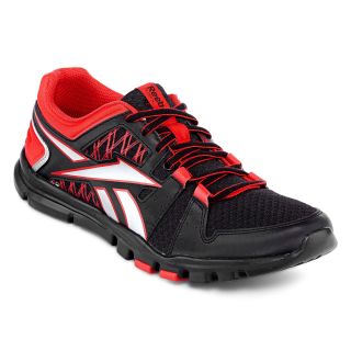 Reebok YourFlex Train 4.0 Mens Athletic Shoes, Red/Black/Silver