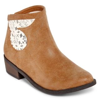 Stevies Carini Girls Ankle Boots, Cognac