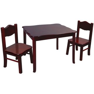 Guidecraft Classic Espresso Table and Chairs Set, Espresso (Dark Brown)