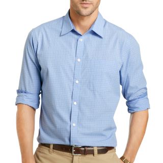 Van Heusen Office Button Front Shirt, Blue