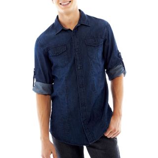 I Jeans By Buffalo Roweno Woven Shirt, Blue, Mens