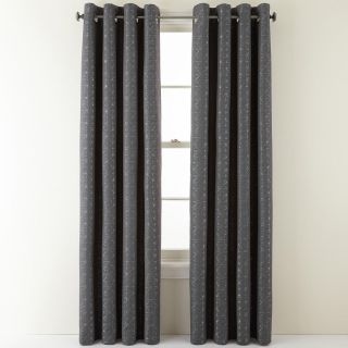 Studio Network Grommet Top Curtain Panel, Iron