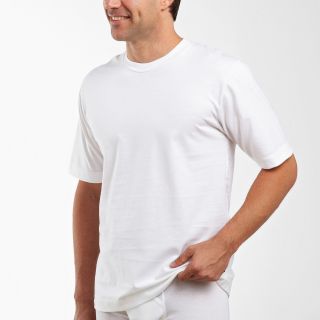 Jockey 2 pk. Staycool Crewneck T Shirts, White, Mens