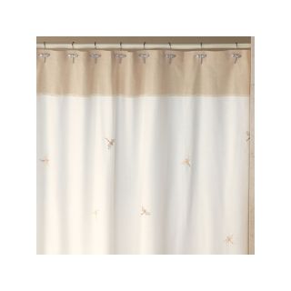 Creative Bath Dragonfly Shower Curtain, Natural