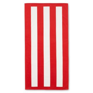 JCP Home Collection  Home Cabana Stripe Beach Towel, Red