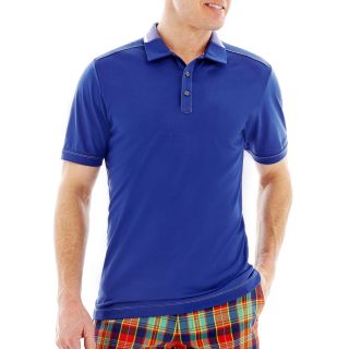 Jack Nicklaus Brushed Solid Polo with Contrast Collar, Blue, Mens